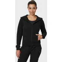 Venice Beach Kapuzensweatjacke KIRSTY mit Reißverschlusstaschen, aus elastischer Baumwollmischung, Langarm
