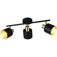 TRIO Leuchten LED Deckenstrahler 3-flammig aus Metall, Breite 53,5cm, Dimmfunktion, LED wechselbar, Warmweiß, Strahler innen, Lampenschirme schwenkbar inkl. dimmbaren Leuchtmitteln