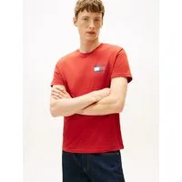 Tommy Jeans T-Shirt TJM SLIM FIT ESSENTIAL FLAG mit Rundhalsausschnitt
