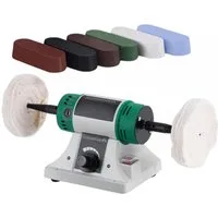 BAOSHISHAN Poliermaschine, 1750 min. U/min, 10000 max. U/min, (10 tlg), Poliergerät 1.750–10.000 U/min mit Gusseisenbasis und Doppelaufnahme
