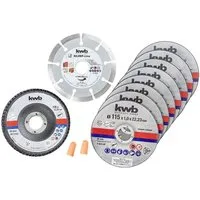 kwb Trennscheibe Trennscheiben + Diamant-und Schleifscheibe, Ø Dünn 712041