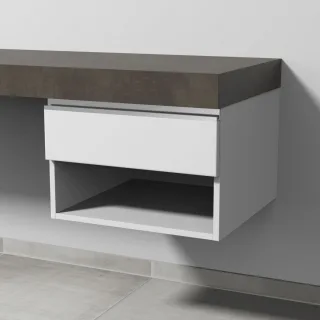 Sanipa Anbau-/Solitärschrank 2morrow (L2352) 340x500x520 Weiß-Matt, L235201 L235201