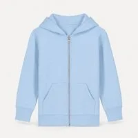 Sitztgut Kapuzensweatjacke Kinder Zip-Hoodie aus Bio-Baumwolle (1-tlg) Doppellagige Kapuze, Metallreißverschluss und Kängurutaschen