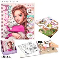 Depesche Spiel TOPModel Kreativbuch Kitty 92 Seiten Malen Stickern Rätseln