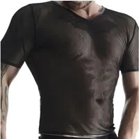 Regnes Fetish Planet Netzshirt Netz T-Shirt schwarz sexy