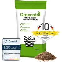 Greenato Rasensamen Berliner Tiergarten - Grassamen schnellkeimend -, 10 kg, für Zierrasen, Schattenrasen oder Trockenrasen