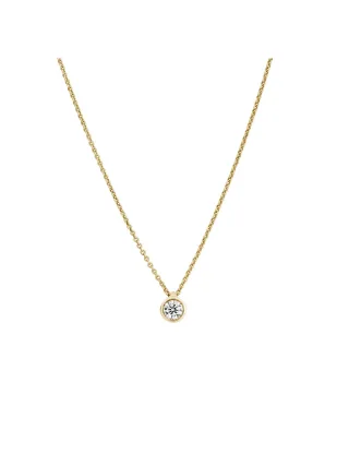 Lyomi Collier 585/- Gelbgold 1 synth. Diam. 0,20 ct.