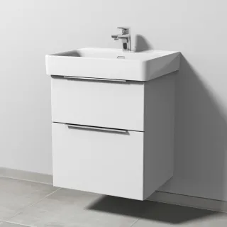 Sanipa 3way Waschtischunterbau zu Laufen Pro S Waschtisch mit 2 Auszügen, Weiß-Soft UM76543