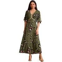 Love & Roses Midikleid Love & Roses Midikleid mit Pailletten, Regular (1-tlg)