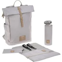 LÄSSIG Tagesrucksack Wickelrucksack grau