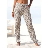 Vivance Jerseyhose aus bequemer Viskose mit Blümchendruck, leichte Sommerhose, elastisch, Schlupfhose