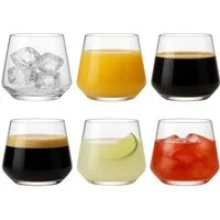 Brahmstein Gläser-Set Trinkgläser Set Wassergläser 6er Set für Cocktails Wasser, Softdrinks, 6-tlg., 6-teilig, Wassergläser-Set, 385ml
