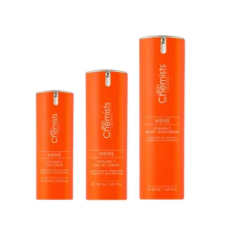 skinChemists Vitamin-C-Trio-Anti-Aging-Hautpflegeset für Männer