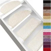 Karat Stufenmatte Kleopatra, 11 Farben, Stufenschutz, Stufenschoner, Halbrund, Höhe: 9 mm, aus 100% Polypropylen