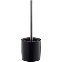 relaxdays Badezimmer-Set WC Garnitur Keramik, (2-St), schwarz