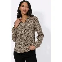 Sieh an! Klassische Bluse Langarm-Bluse Langarm
