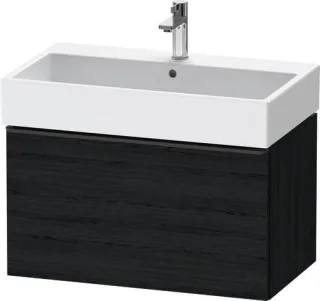 Duravit D-Neo Waschtischunterbau wandhängend Eiche Schwarz Matt 784x442x440 mm - DE42730BD160000 DE42730BD160000