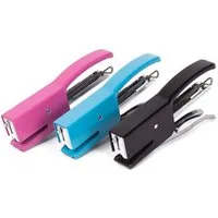 BENSON Handtacker Vater Heftklammern Tacker Set mit 500 Klammern zufällige Farbe, (4 tlg), Büro, Heftgerät Set + Heftklammern