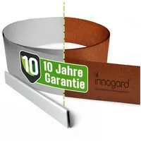 innogard Rasenkante Cortenstahl Beeteinfassung 1 mm stark Rasenkantenband Beetumrandung