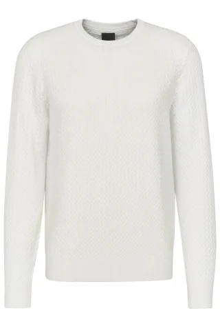 bugatti - Herren Pullover 1/1 Arm ecru - Gr. - XXL