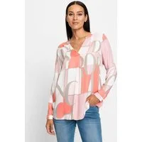 heine Klassische Bluse Druckbluse Langarm