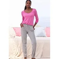 Vivance Dreams by Lascana Pyjama (Set, 2 tlg) mit schönem Melangeeffekt