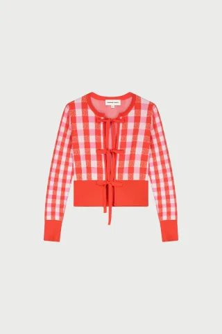 Fabienne Chapot - Camille Cardigan cosy white/tangerine tango - Gr. - M
