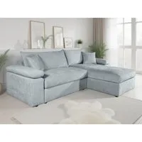 OTTO home Ecksofa Cosy L-Form, B: 234 cm, Sitzaufbau im Sandwich-Federkern, 2 Zierkissen, Mega-Sofa, Cord oder Struktur weich, Kaltschaumauflage