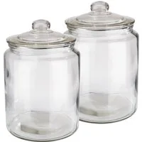 APS Vorratsglas Classic, Glas, (Set, 2-tlg), zum Dekorieren und Aufbewahren, 6 Liter