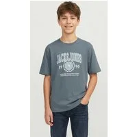 Jack & Jones Junior T-Shirt JJMAKO TEE SS CREW NECK JNR mit coolem Frontprint