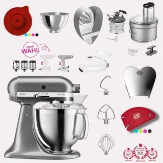 KitchenAid Artisan 4,8 Liter KSM185 Spar-Set mit Food Processor &...