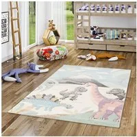 Pergamon Kinderteppich Kinder Teppich Maui Kids Dinowelt, Rechteckig, Höhe: 13 mm