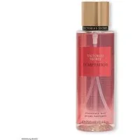 Victorias Secret Körperspray Temptation Body Mist 250 ml Duftspray für Damen – fruchtig-blumiger, Duft mit Aloe Vera & Kamille – Original Fragrance Mist