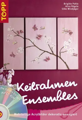 Keilrahmen Ensembles: Mehrteilige Acrylbilder dekorativ arrangiert.  Mehrteileige Keilrahmenbilder für die individuelle Wand-Dekoration