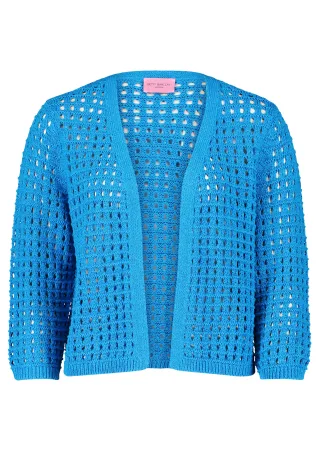 betty barclay - so cosy - - Casual-Strickjacke blue aster - Gr. - 40