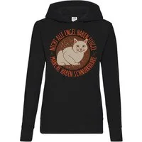 Youth Designz Kapuzenpullover Nicht alle Engel haben Flügel Damen Hoodie Pullover mit lustigem Katzen Frontdruck