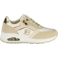 Laura Biagiotti Sneaker Beige Damensportschuhe mit Reißverschluss &