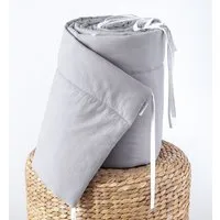 Loolay Bettnestchen BEIGE, GRAU, WEIß, ROSA Babybett BETTUMRANDUNG 420, 360, 210, 180x30cm, (Babynest Babyausstattung Kopfschutz Bettwäsche für Baby, 100% Baumwolle Babybett Bettschutzgitter Umrandung), LOOLAY® - 100% Europäische Stoffe und Kleinseri