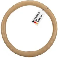 HEYNER Lenkradbezug Lenkradhülle Auto 37–39 cm, beige, weich und perforiert, (1-tlg)