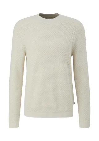 qs - Strickpullover creme - Gr. - XXL