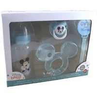 Stor Schnuller Set Disney Baby Mickey oder Minnie Mouse mit Beißring und Flasche, im Geschenkkarton