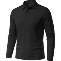 normani Langarmshirt Herren Langarm Poloshirt Lyroe Basic Polo Longsleeve Shirt für Männer