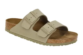 Birkenstock 1027704 Arizona BS Pantoletten Gr?n Faded Khaki Anatomisches Kork...