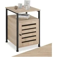 tectake Beistellschrank Schubladenschrank Cork 40,5x40,5x60,5cm (Komplettset, 1-St., inkl. Schlüssel) Industrial Style