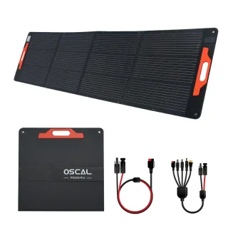 [EU Direct] Blackview Oscal PM200 SE 200W Foldable Solar Panel, IP67 Waterproof Portable Solar Panel with Type-C QC3.0,