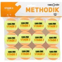 Tennis-Point Tennisball Stage 2 - 12 Tennisbälle - Play and Stay Ball - (12er Beutel)