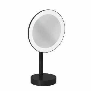 Kludi VELA R LED-Kosmetikspiegel freistehend mattschwarz, 5899539F 5899539F