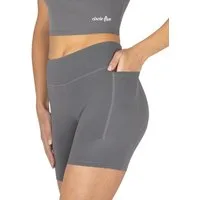 Circle Five Trainingsshorts High Waist Sport Shorts mit Taschen Radlershorts Sporthose mit zwei Handytaschen Trainingstights