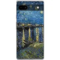 MuchoWow Handyhülle für Google Pixel 6a Sternennacht über der Rhone - Van Gogh - Kunst, Phone Case, Silikon, Schutzhülle Dünn