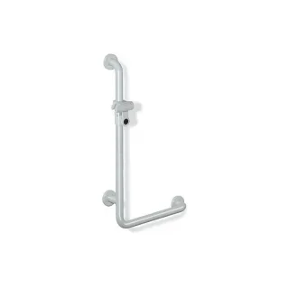 Hewi 801 Winkelgriff 801.33D22098 1250 x 600 mm, signalweiß, antimikrobiell, mit Brausehalter